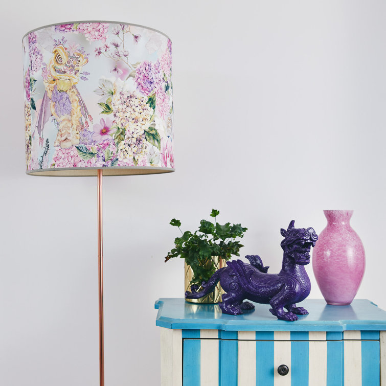 Hattie Lloyd Home 45cm H Paper Drum Lamp Shade ( Uno ) in Pink Wayfair.ie